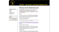 Desktop Screenshot of membership.wadac.org.uk