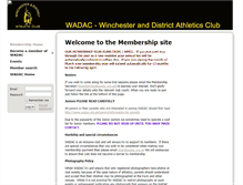 Tablet Screenshot of membership.wadac.org.uk